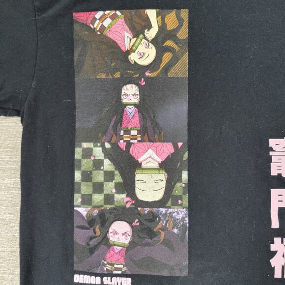 Demon Slayer Nezuko Kamado Anime Shirt Small Black Graphic Print Japanese Manga - Picture 4 of 10